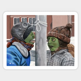 Goblin Frozen Christmas Story Fantasy Sticker